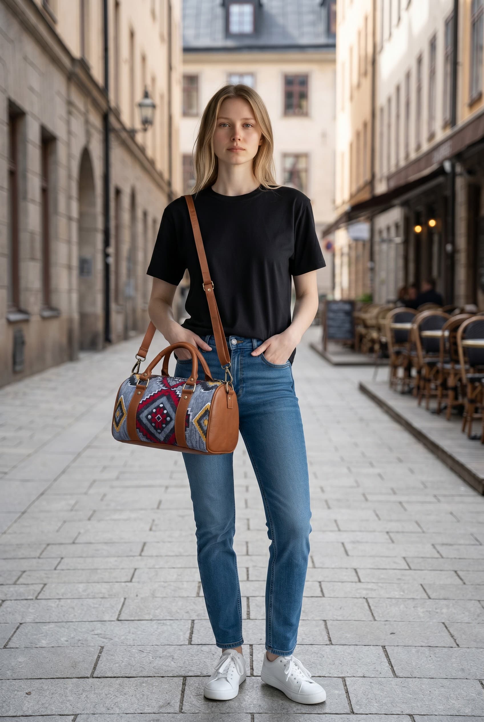 Tribal Fire Multi-Color Barrel Bag