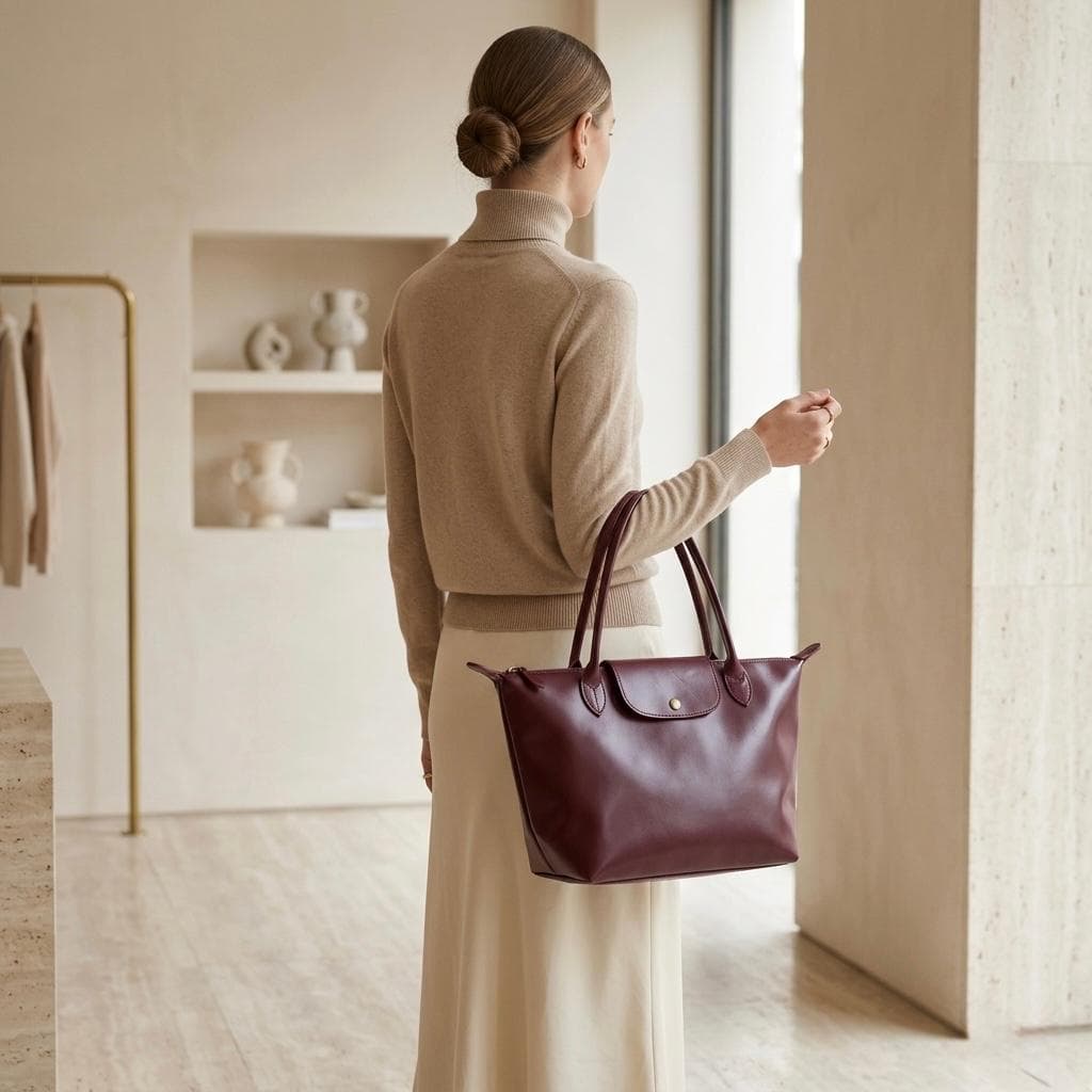 Cognac Dream Leather Shoulder Bag