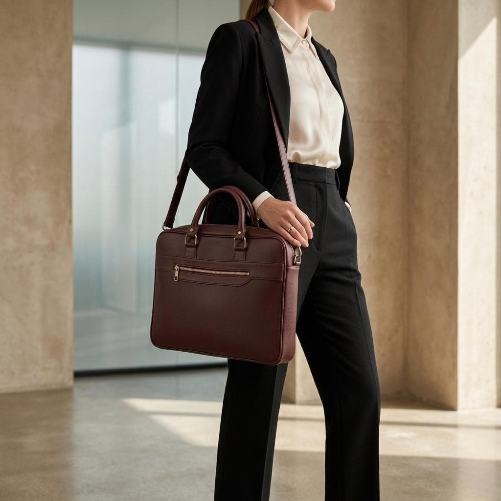 Burgundy Executive Briefcase