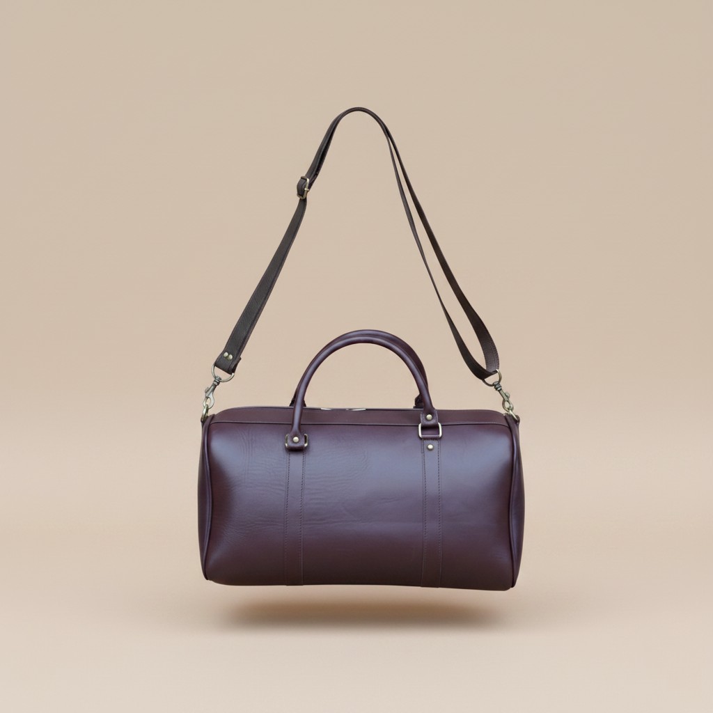 Rustic Charm Cowhide Barrel Bag