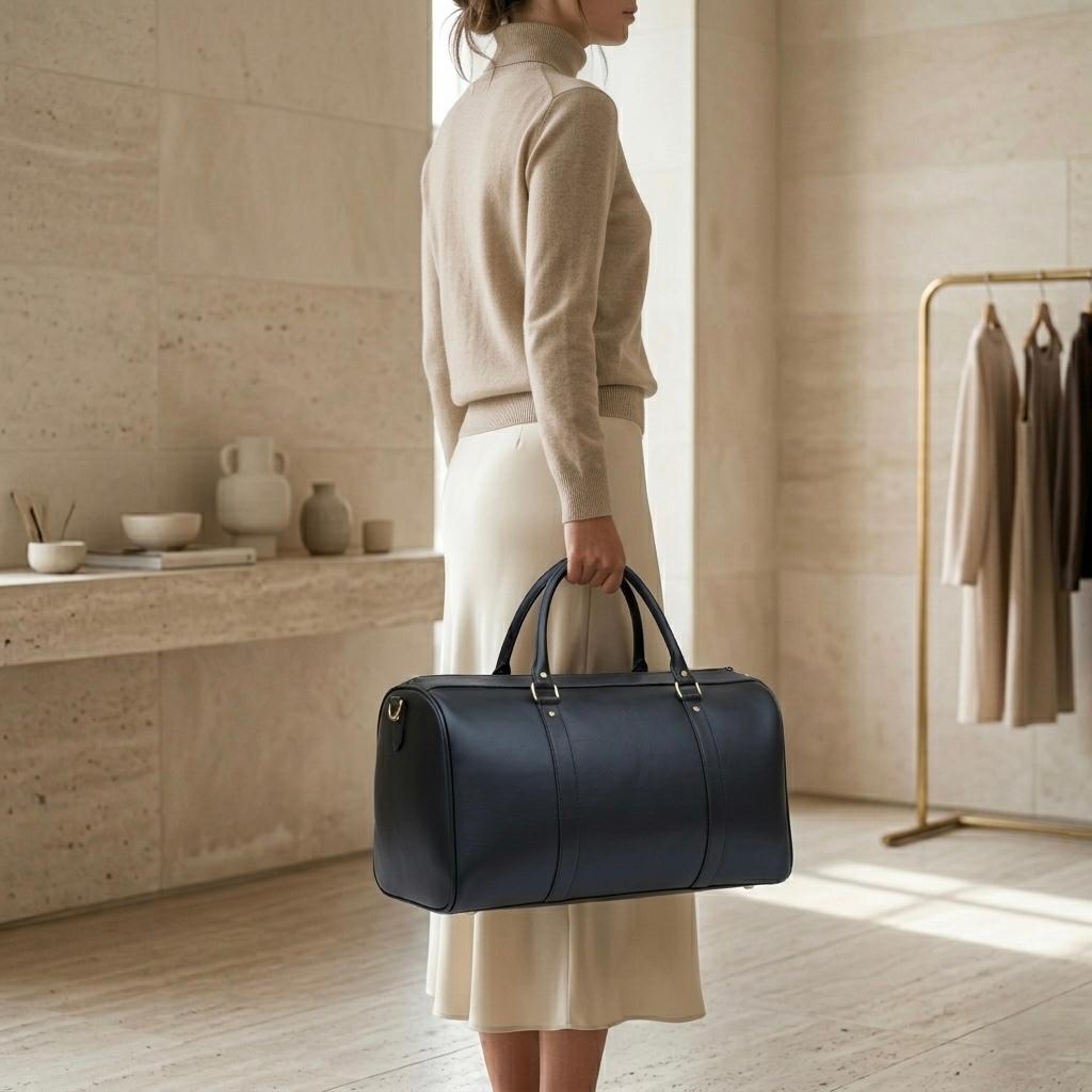 Onyx Black Duffel & Barrel Set